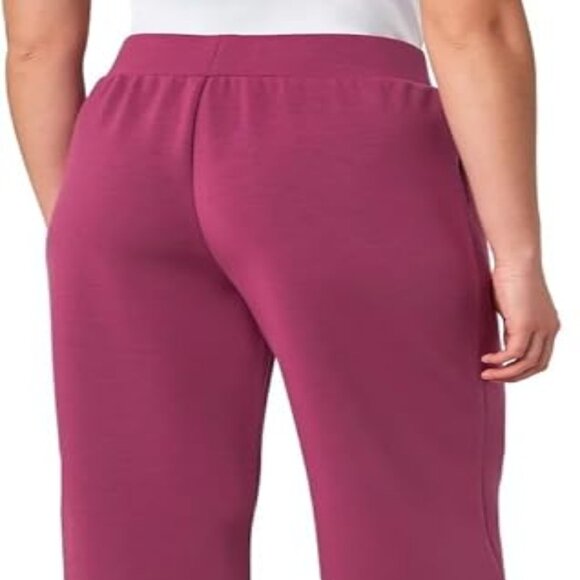 NWT Mondetta Women’s Heavyweight Wide Leg Pant | Raspberry Coulis | Size Medium - Picture 3 of 3